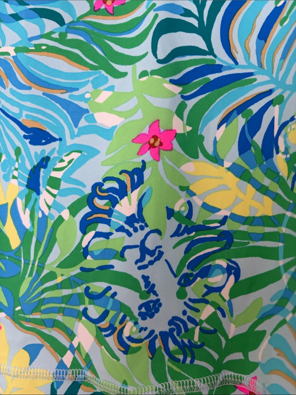 Lilly Pulitzer Luxletic Aila Skort Skirt UPF 50+ Multi Via Parigi Lion Sz L - Picture 2 of 5